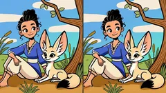 Test di attenzione: trova tutte le differenze nell'immagine con la volpe in 23 secondi